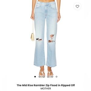 MOTHER Superior - The Mid Rise Rambler Zip Flood Jeans